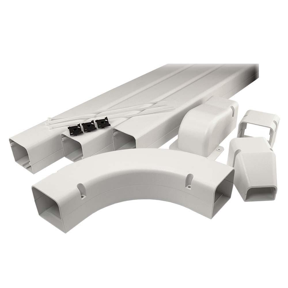 DiversiTech&reg; Natural 3 in. Line Set Cover System Plastic in Natural 