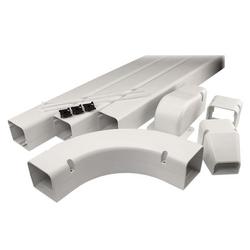 48-22/25 x 3 in. Line Set Cover System Plastic in Natural