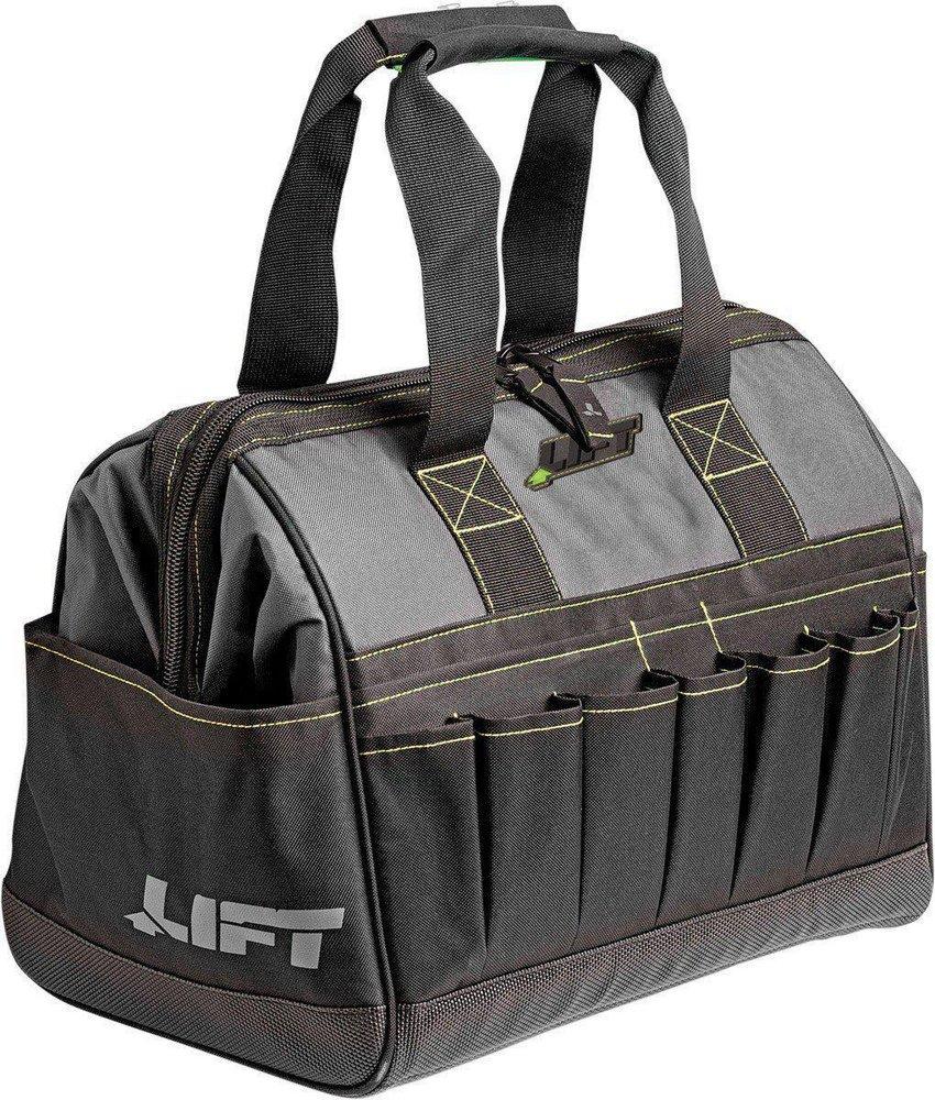 Lift Safety Black Large Mouth Tool Bag 