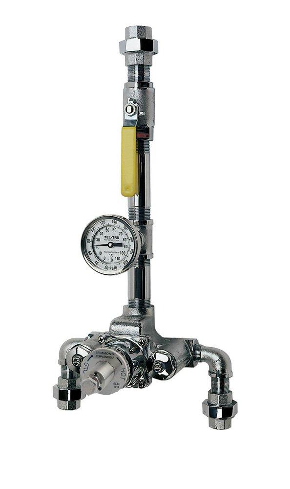 Symmons Industries FNPT Thermostatic Mixing Valve and Piping Assembly 