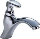 Delta Faucet Chrome 0.35 gpm 1-Hole Deck Mount Metering Lavatory Faucet with Single Lever Handle and 5-2/5 in. Reach 