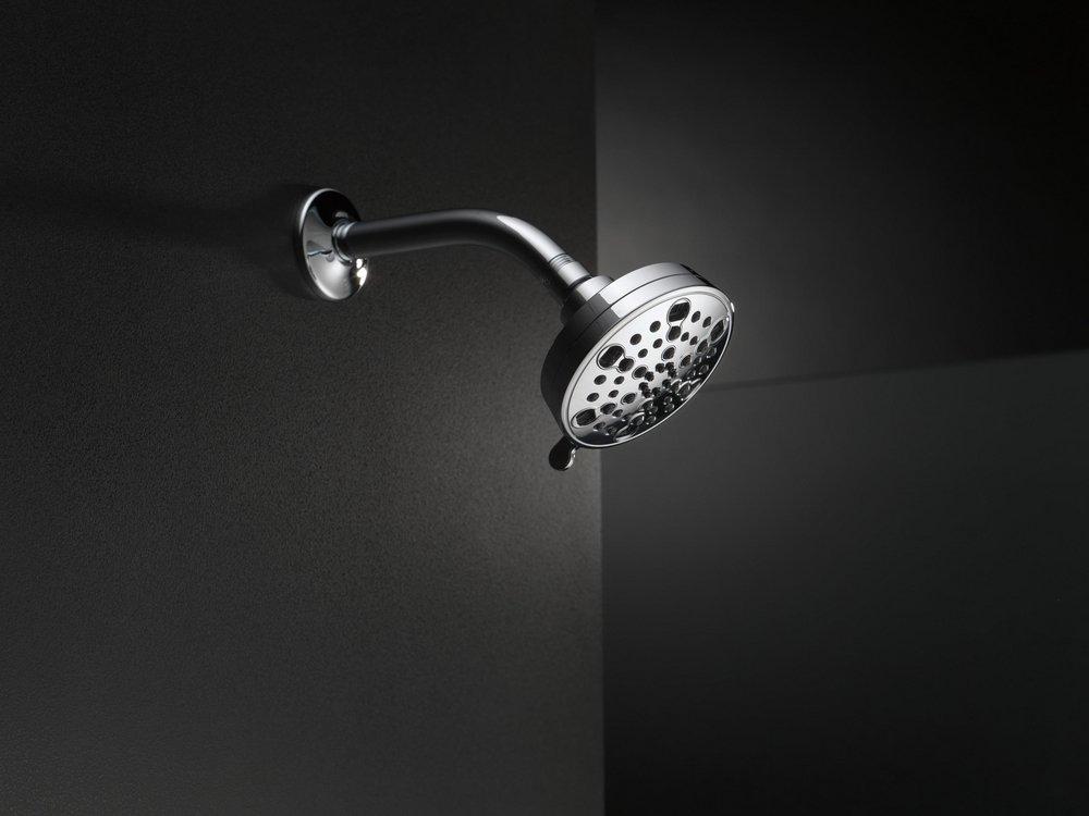 Delta Faucet Brilliance&reg; Stainless Multi Function Full Body, Full Spray with Massage, H2Okinetic&reg; PowerDrench&trade; Spray, Massage and Pause Showerhead 