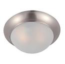 Maxim Lighting&reg; Satin Nickel 60W 1-Light Medium E-26 Incandescent Flush Mount Ceiling Fixture 