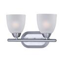 Maxim Lighting® Polished Chrome 8-1/2 in. 60W 2-Light Bath Vanity with Frosted Glass Shade 