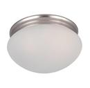 Maxim Lighting&reg; Satin Nickel 60W 2-Light Medium E-26 Base Incandescent Flushmount Ceiling Fixture 