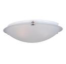 2-Light 60W Flushmount Ceiling Fixture in Satin Nickel