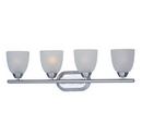 Maxim Lighting&reg; Polished Chrome 8-1/2 in. 60W 4-Light Bath Vanity with Frosted Glass Shade 