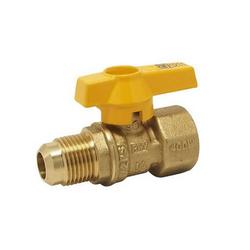 1/2 in. Brass Flare x FNPT Lever Handle Gas Ball Valve