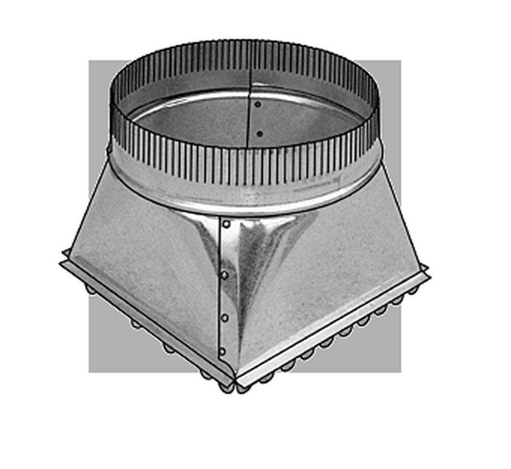 Royal Metal Products Duct Round Takeoff Galvanized Steel in Square to Round Duct 
