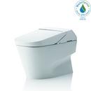 0.8 gpf/1.0 gpf Elongated Dual Flush One Piece Toilet in Cotton