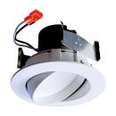 4 x 6-1/4 in. 10W LED Recessed Housing & Trim in White