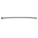20 in Stainless Steel Flexible Toilet Supply Line with Metal Nut in Grey