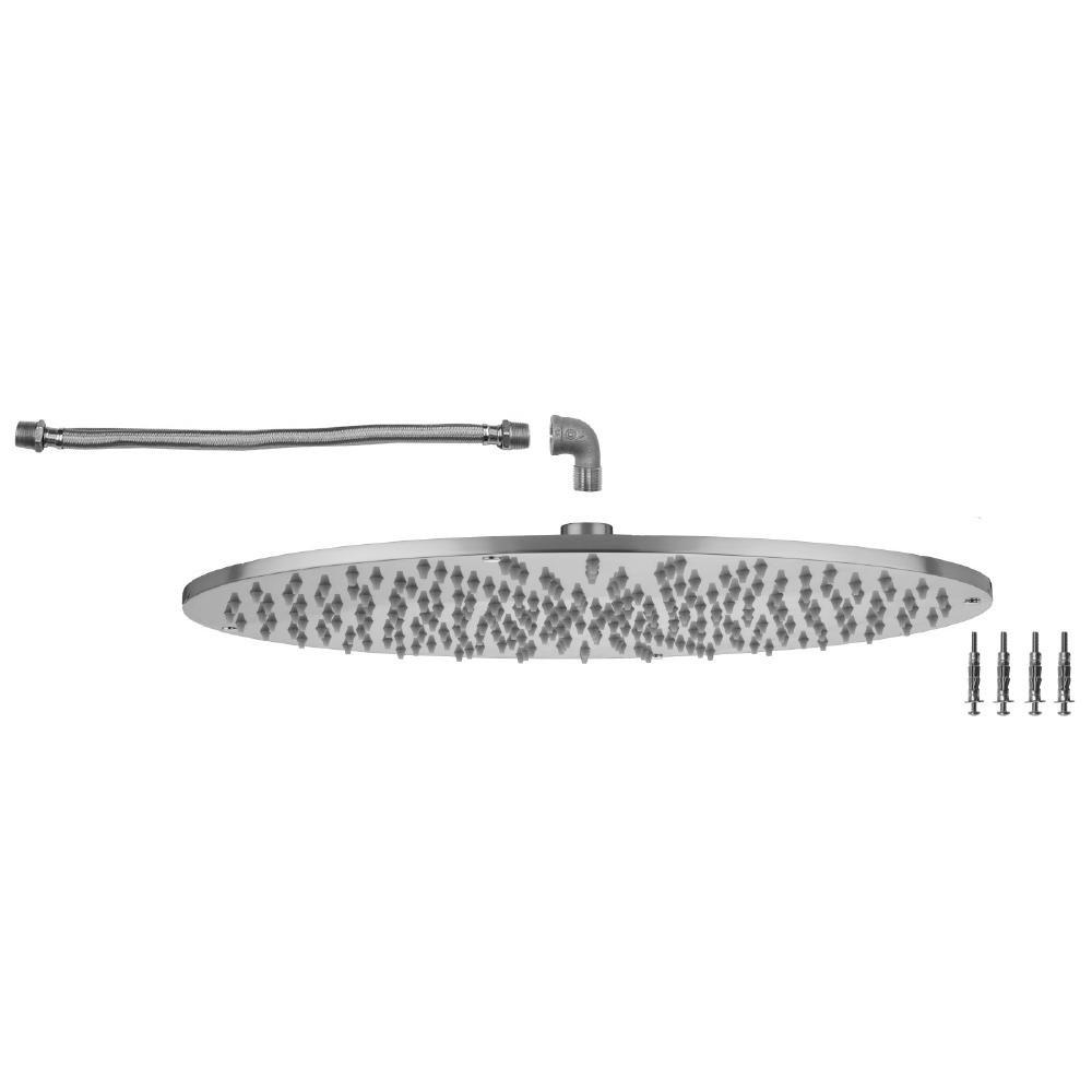 Jaclo Industries Polished Nickel Single Function Full Rain Showerhead 