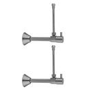 Jaclo Industries Satin Nickel 1/2 x 3/8 in. Sweat x OD Angle Pattern Faucet Supply Kit 