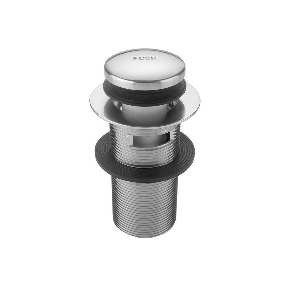 Jaclo Industries Polished Nickel 3 in. Brass Toe-Tap Drain 