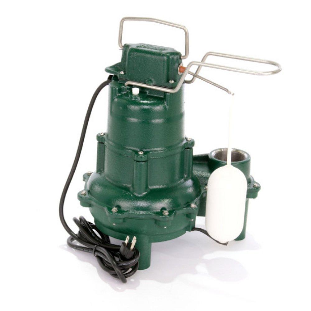 Zoeller Pump Co 2 in. 115V 9.4A 90 gpm NPT Cast Iron Sewage Pump 
