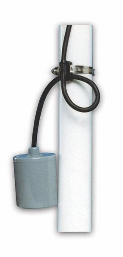 Mechanically Activated Wide Angle Pump Switch for 1HP 230V Pumps with 24' Cord and Plug