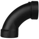 Black Hub 90 Degree ABS DWV Long Sweep Elbow 