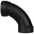 Black Hub 90 Degree ABS DWV Long Sweep Elbow 