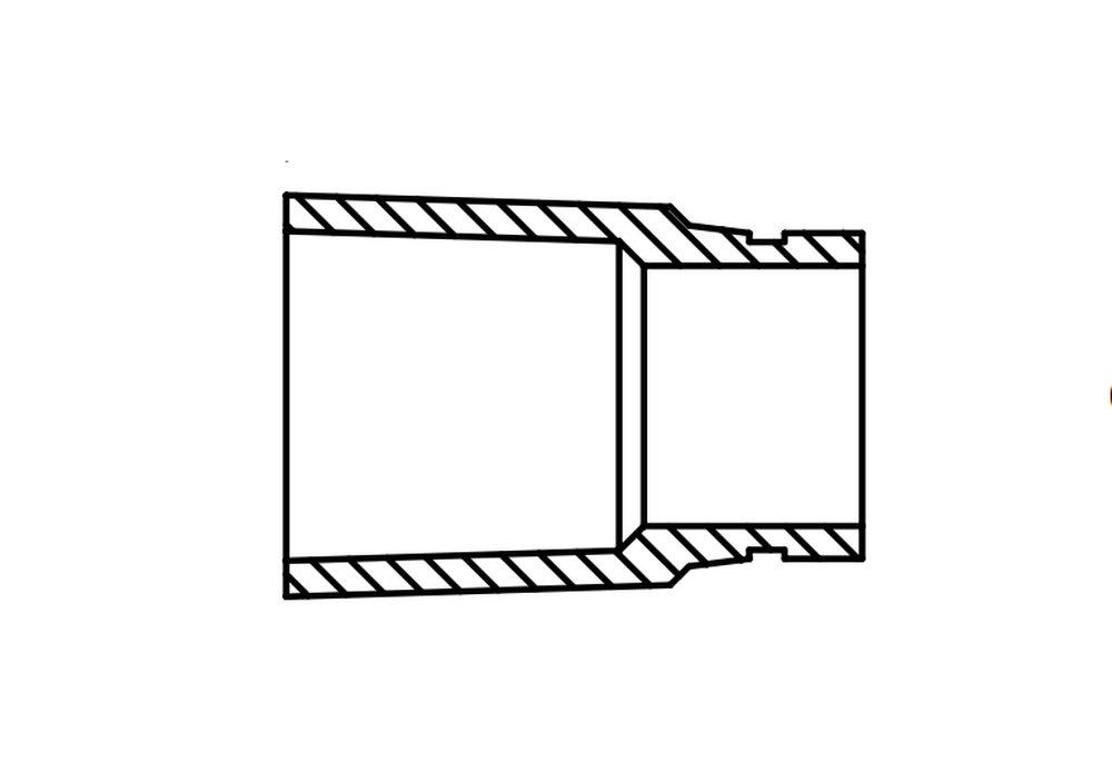Fiber Glass System/Smith Fibercast Bell End x Grooved Fiberglass Adapter 