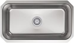 31-1/4 in. Undermount Stainless Steel Single Bowl Kitchen Sink
