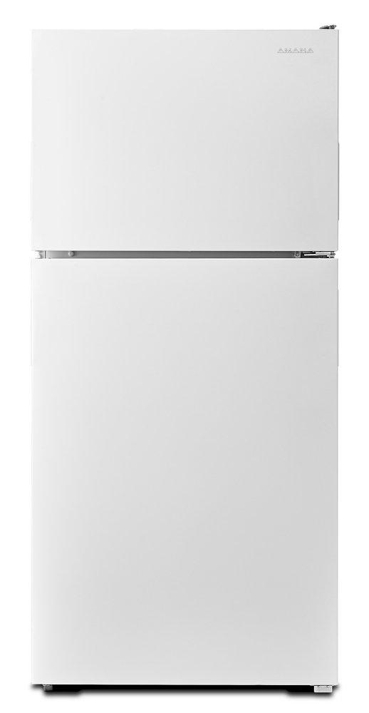 Amana White 29-3/4 in. 18 cu. ft. Top Mount Freezer Refrigerator 