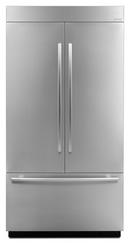 42 in. French Door Bottom Mount Built-In Refrigerator Panel in Euro-Style Stainless