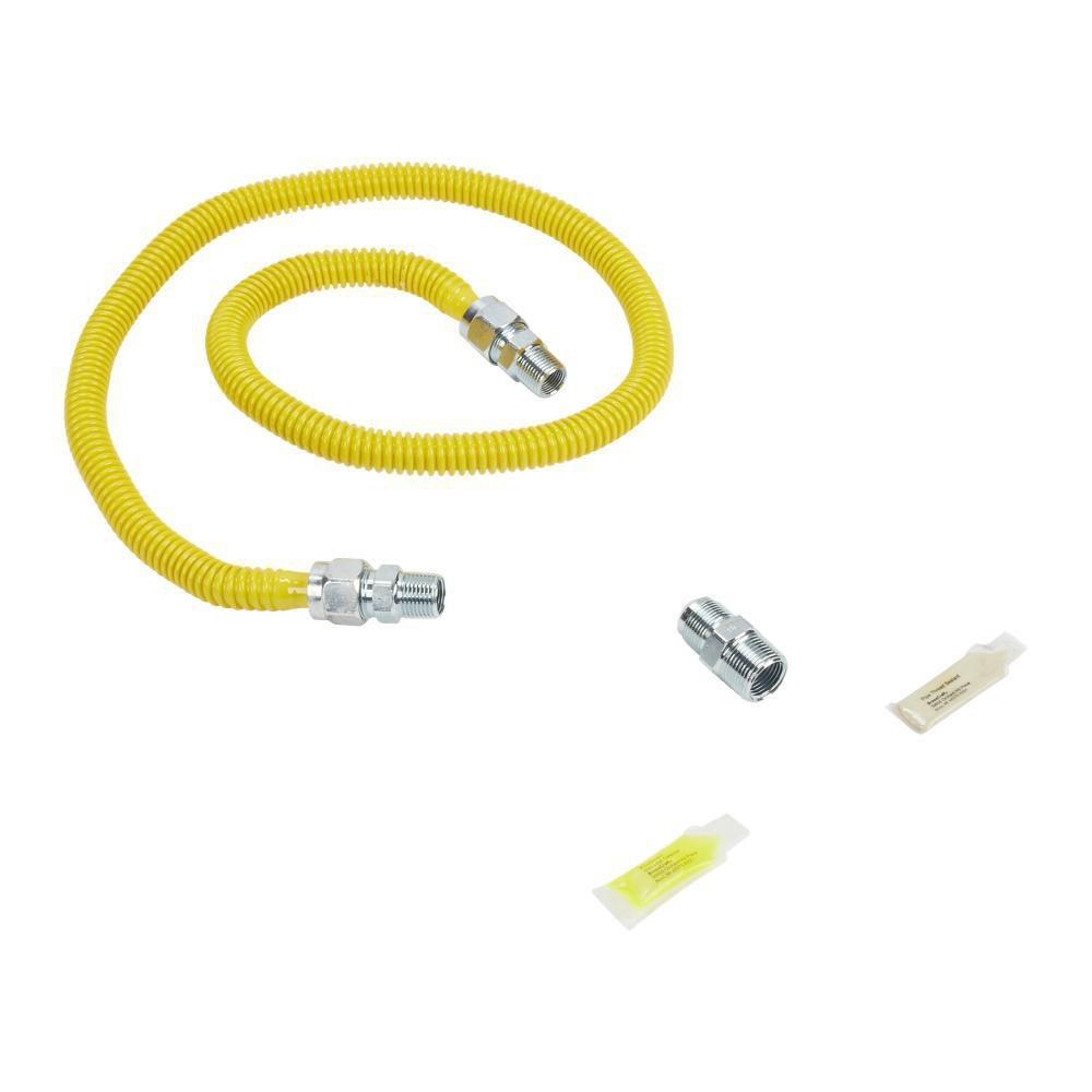 Whirlpool Yellow Male x Female Gas Appliance Connector Kit in Yellow 