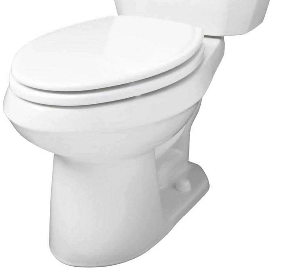 Gerber Plumbing White 1.6 gpf Elongated Floor Mount Two Piece Toilet Bowl 