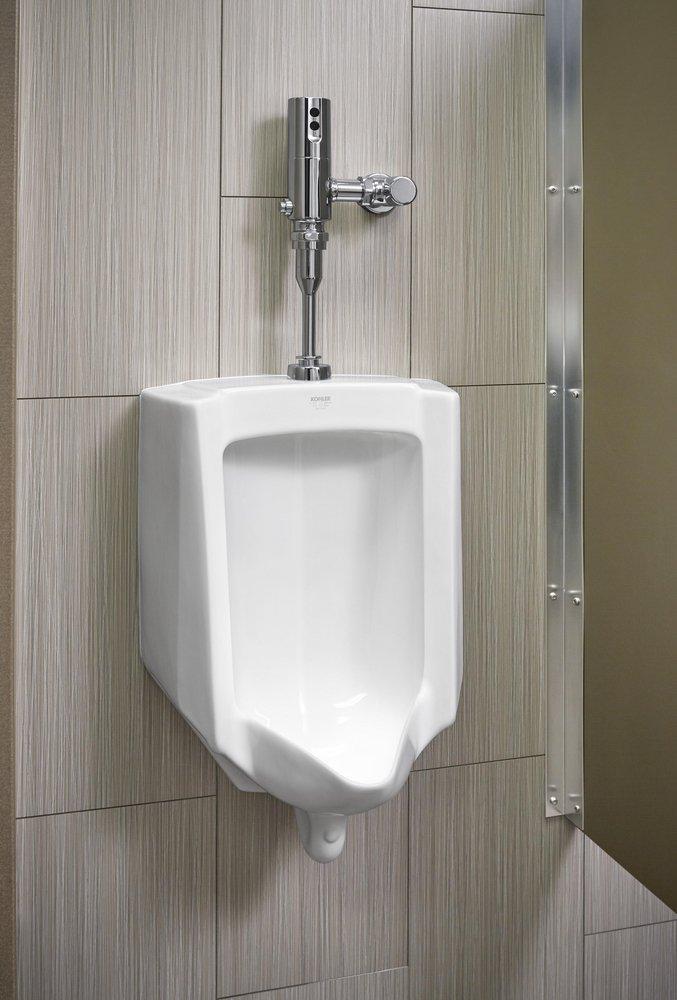 KOHLER White 1 gpf Washout Urinal with Top Spud 