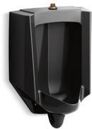 1 gpf Washout Urinal with Top Spud in Black Black