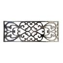 Linkasink Polished Nickel No-Hole Filigree Grate with Center Drain 