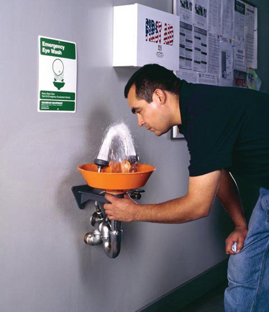 Guardian Equipment Orange Hung Eyewash 