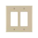 2 Gang Thermoplastic Nylon Wall Plate in Ivory
