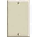 1-Gang Blank Thermoplastic Nylon Wall Plate in Ivory