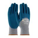 L Size Seamless Knit Nylon and Nitrile Gloves in Grey and Brown