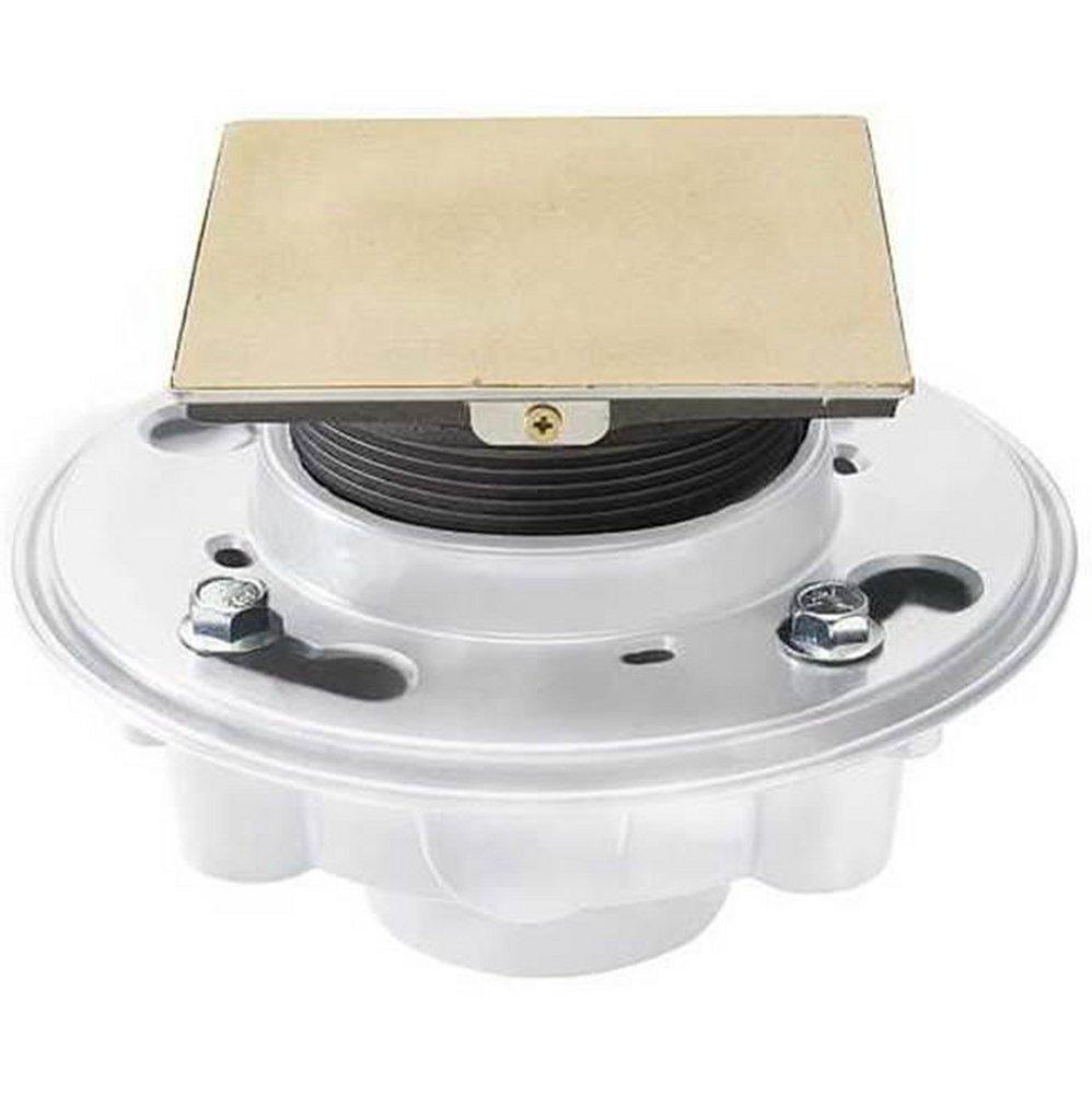 California Faucets 2 in. Push On Brass Shower Drain 