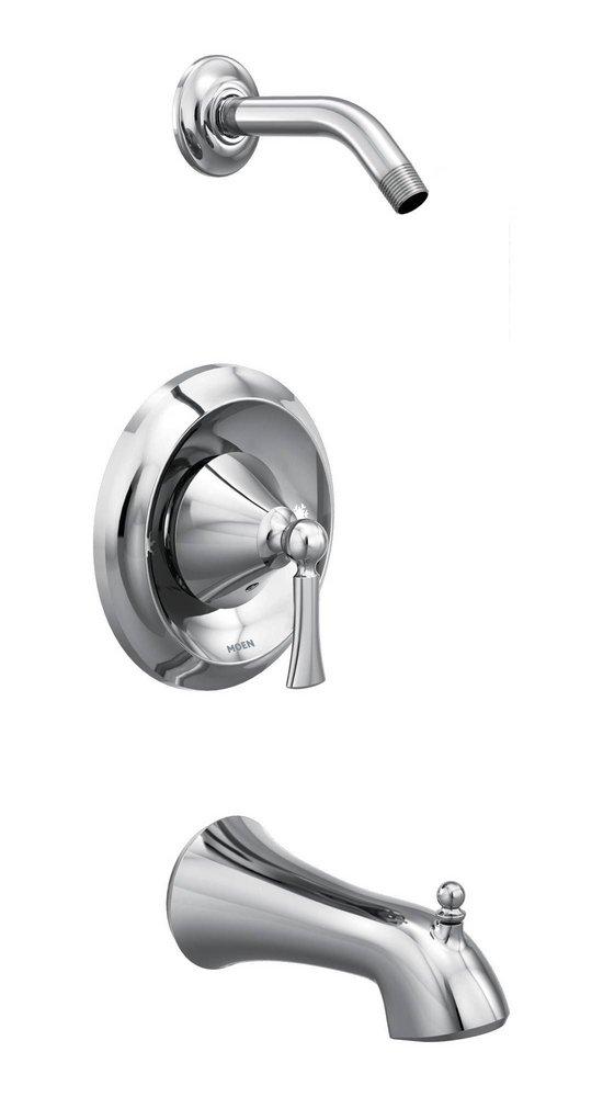 Moen Brushed Gold Single Handle Bathtub & Shower Faucet (Trim Only) 