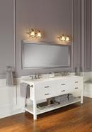 Moen Brushed Nickel Two Lever Handle Widespread Bathroom Sink Faucet 