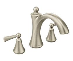 Two Handle Roman Tub Faucet in Brushed Nickel (Trim Only)