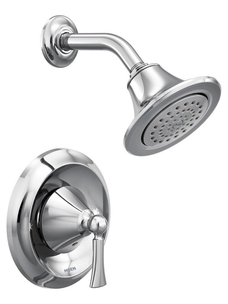 Moen Polished Chrome Single Handle Single Function Shower Faucet (Trim Only) 