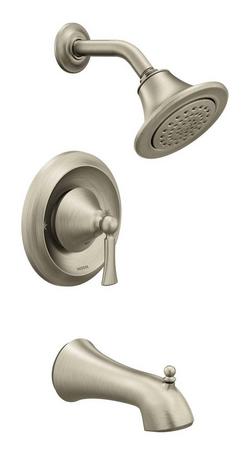 One Handle Single Function Bathtub & Shower Faucet in Brushed Nickel (Trim Only)