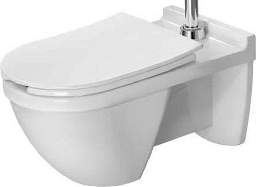 Duravit White 1.28 gpf Elongated Wall Mount One Piece Toilet 