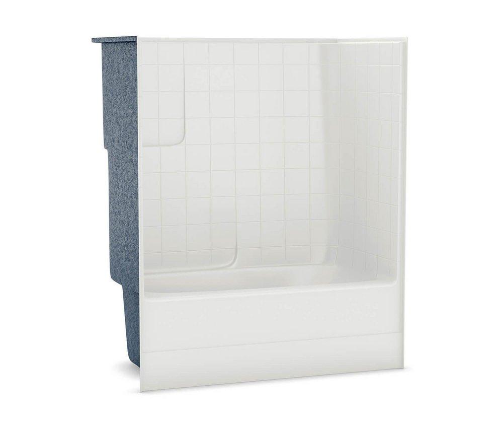 MAAX White 60 x 31 in. Tub & Shower Unit in White 