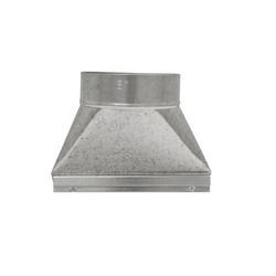 10 x 3-1/4 x 6 in. Straight Boot Galvanized Steel