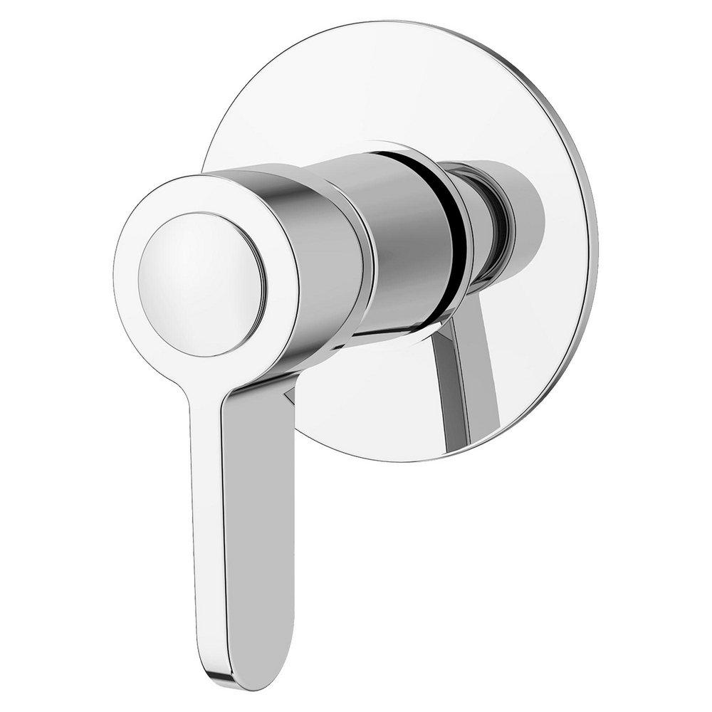 American Standard Polished Chrome Metal Diverter Trim with Handle in Polished Chrome 