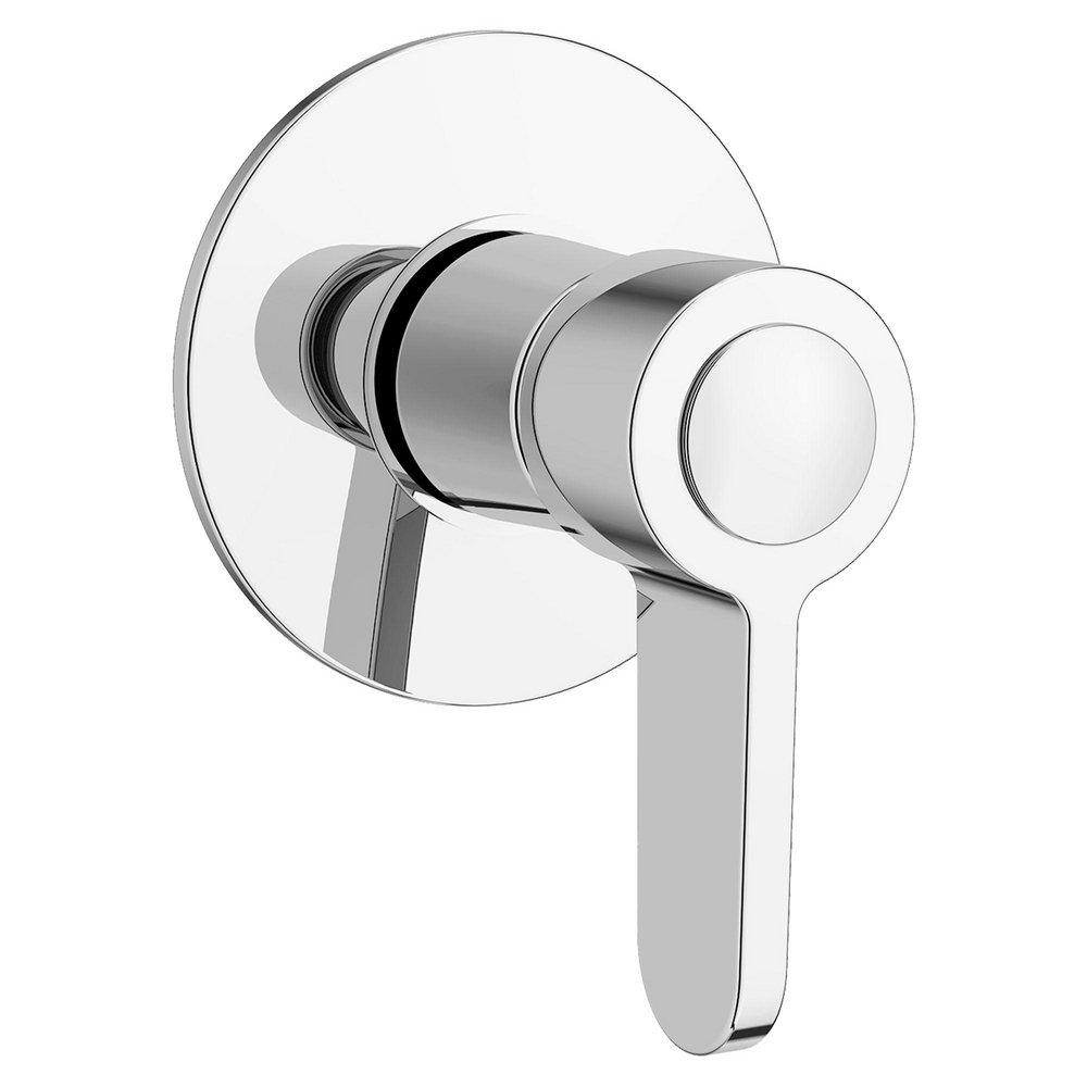 American Standard Polished Chrome Metal Diverter Trim with Handle in Polished Chrome 