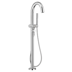 Single Handle Lever Floor Mount Filler in Polished Chrome (Trim Only)