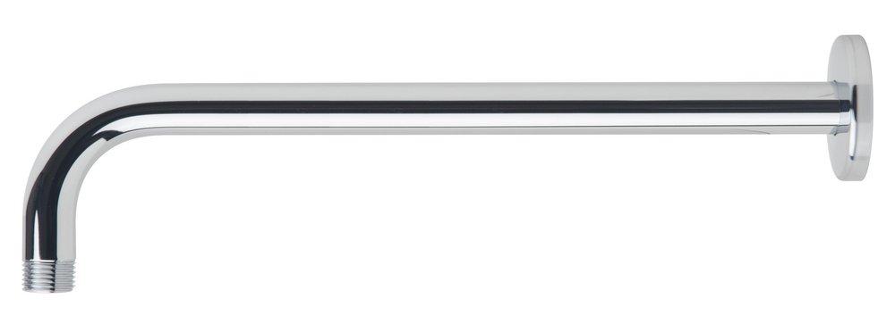 Symmons Industries Polished Chrome 18 in. Brass Shower Arm and Flange 