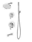Symmons Industries Polished Chrome Two Handle Single function Shower System 